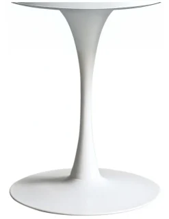 Levede 6 Person Marble Kitchen Dining Table 120cm in White