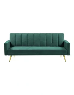 Levede 3 Seater Sofa Bed in Green