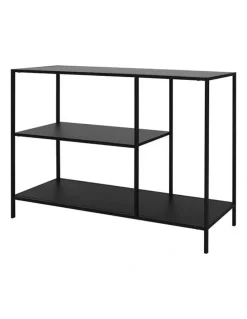 Levede 3-Tier Console Table in Black