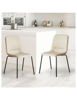 Levede 4x Dining Chairs in Beige