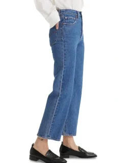 Levi's Ribcage Straight Ankle Jeans in Jazz Pop
