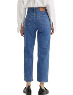 Levi's Ribcage Straight Ankle Jeans in Jazz Pop