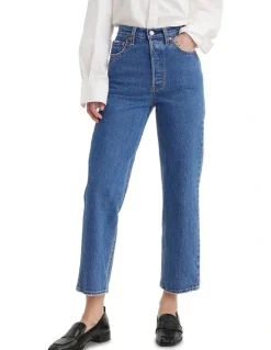Levi's Ribcage Straight Ankle Jeans in Jazz Pop