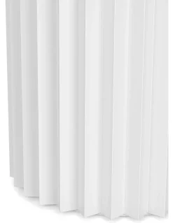 L3 Home Kaei Fluted Round Dining Table 120cm In White
