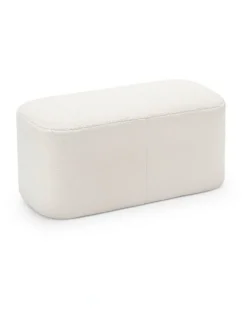L3 Home Podd Ottoman Bench Stool In Boucle Cream