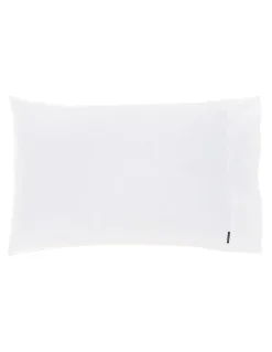 Linen House Augusta 500TC Cotton Sateen Standard Pillowcase In White