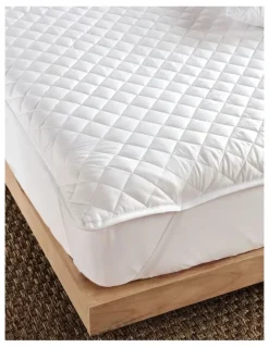 Linen House Comfy Quilted Mattress Protector in White