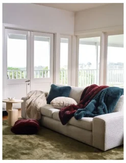 Linen House Donna Throw in Oatmeal