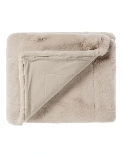 Linen House Donna Throw in Oatmeal