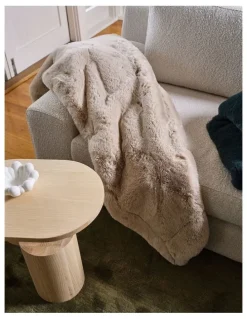 Linen House Donna Throw in Oatmeal