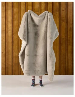 Linen House Donna Throw in Oatmeal
