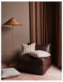 Linen House Elton Cotton Cushion 48x48cm in Natural