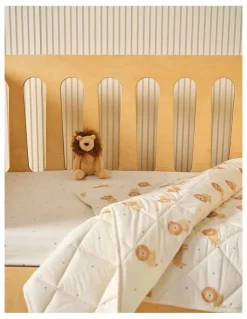 Linen House Kids Cat Nap Cot Coverlet In White