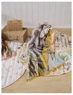 Linen House Kids Kevin Koala Blanket in Blue