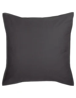 Linen House Nara 400TC Bamboo Cotton Quilt Cover Set in Charcoal
