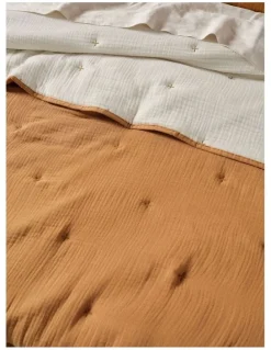 Linen House Somerset Coverlet in Cinnamon