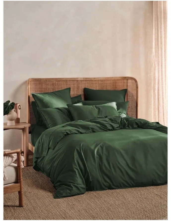 Linen House 400TC Bamboo Cotton Nara Quilt Cover Set in Forest