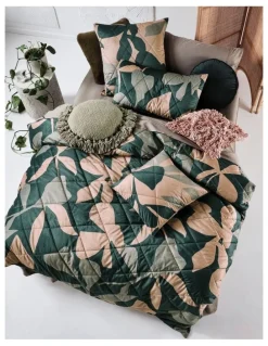 Linen House Toro Cushion in Forest