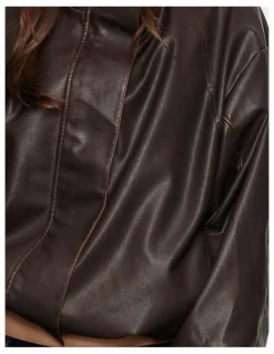 Lioness Shoreline Funnel Jacket in Brown