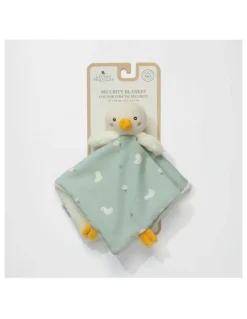 Living Textiles Goosey Security Blanket in Sage