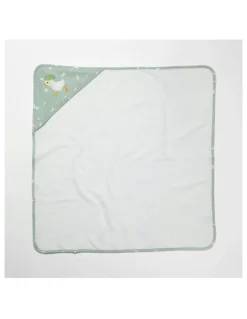 Living Textiles Hooded Towel in Sage