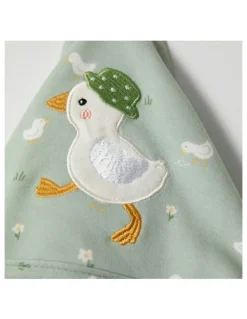 Living Textiles Hooded Towel in Sage