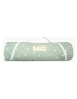 Living Textiles Organic Childcare Nap Mat Goosey Goosey in Green