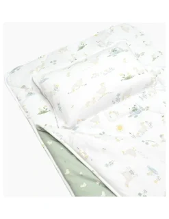 Living Textiles Organic Childcare Nap Mat Goosey Goosey in Green