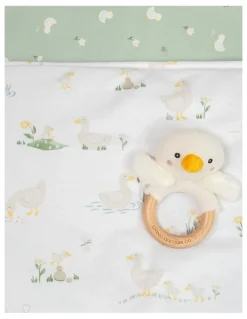 Living Textiles Organic Childcare Nap Mat Goosey Goosey in Green
