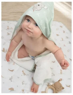 Living Textiles Organic Hooded Towel in Multi