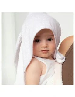 Living Textiles Organic Hooded Towel in Multi