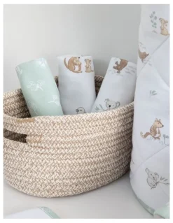 Living Textiles 3 Pack Organic Wash Cloths Australiana