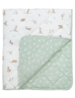 Living Textiles Reversible Quilted Cot Comforter Australiana
