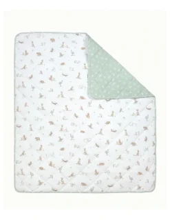 Living Textiles Reversible Quilted Cot Comforter Australiana