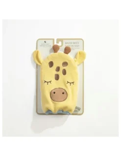 Living Textiles Wild Safari Bath Mitt in Yellow