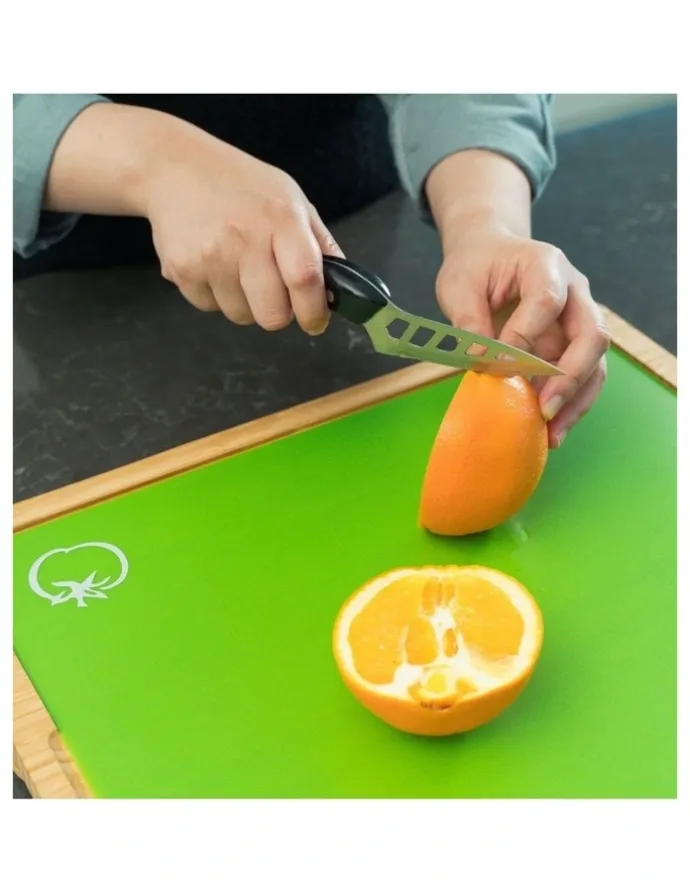 Living Today Bamboo Chopping Board Set of 5 and Flexible Mats Set