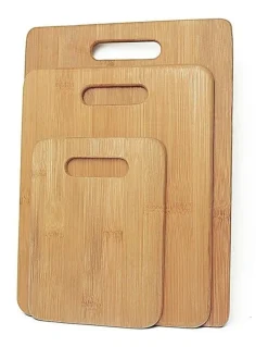 Living Today Bamboo Chopping Board 3 Pack in Brown