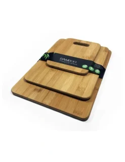 Living Today Bamboo Chopping Board 3 Pack in Brown