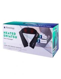 Living Today Heated Shiatsu Neck and Shoulder Massager with Heat Electric Deep Tissue Massager