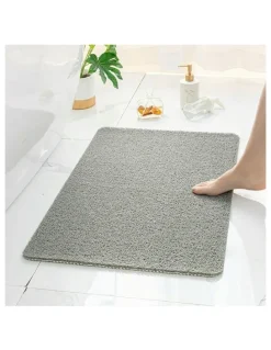 Living Today Non Slip Loofah Shower Mat, Wet Surface and Bathroom Safe Mat in Grey