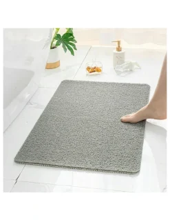 Living Today Non Slip Loofah Shower Mat, Wet Surface and Bathroom Safe Mat in Grey