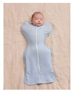 Love To Dream Swaddle Up 1.0T Stretch Cotton Twinkle Powder in Blue