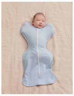 Love To Dream Swaddle Up 1.0T Stretch Cotton Twinkle Powder in Blue