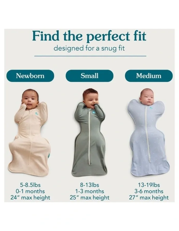 Love To Dream 1.0T Stretch Cotton Dinosnore Swaddle Up in Cream