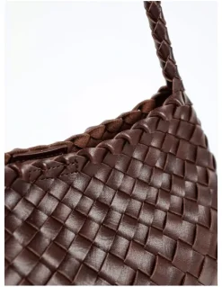 Lustre & Sage Roselle Shoulder Bag - Brown