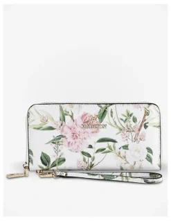 Madison Accessories Harlow Zip around Clutch Wallet with Detachable Wrist Strap