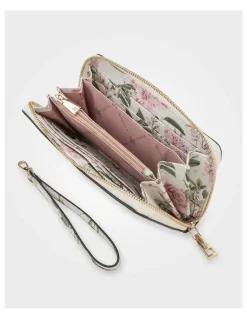 Madison Accessories Harlow Zip around Clutch Wallet with Detachable Wrist Strap
