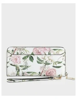 Madison Accessories Harlow Zip around Clutch Wallet with Detachable Wrist Strap