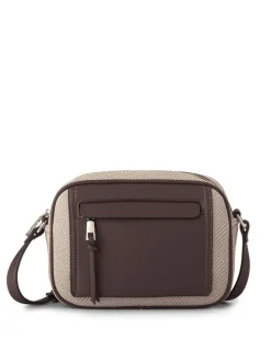 Madison Accessories Roxanne Small Camera Crossbody Bag with Front Zip Pocket in Chocolate Mix