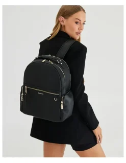 Madison Accessories Tonya Laptop Backpack in Black